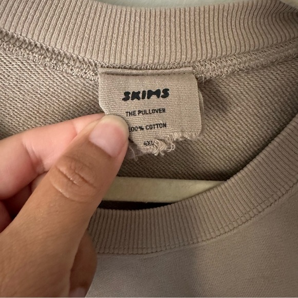 SKIMS
Taupe Terry Classic Crewneck Sweatshirt Size 4XL - Picture 5 of 10